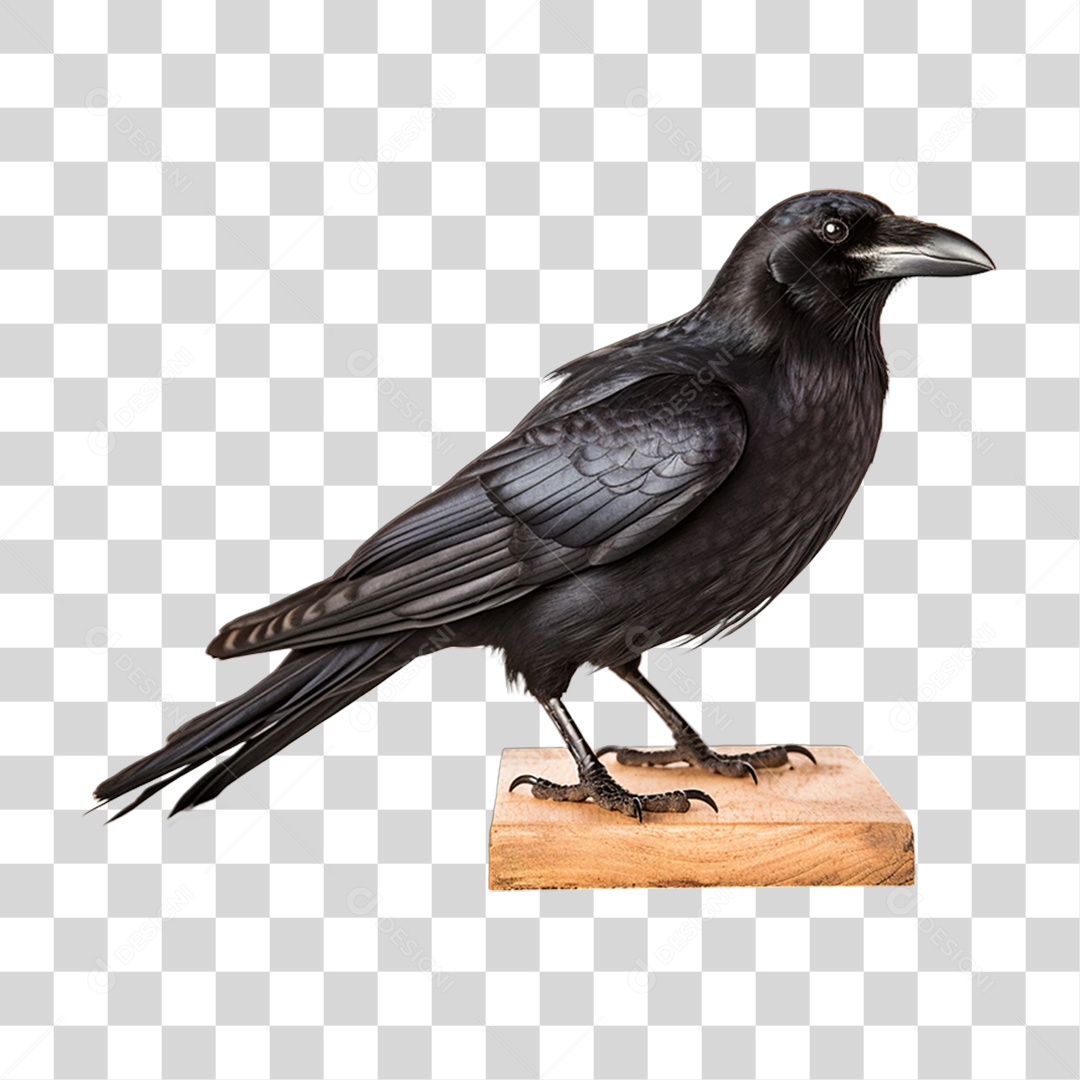 Pássaro Ave Corvo Preto PNG Transparente