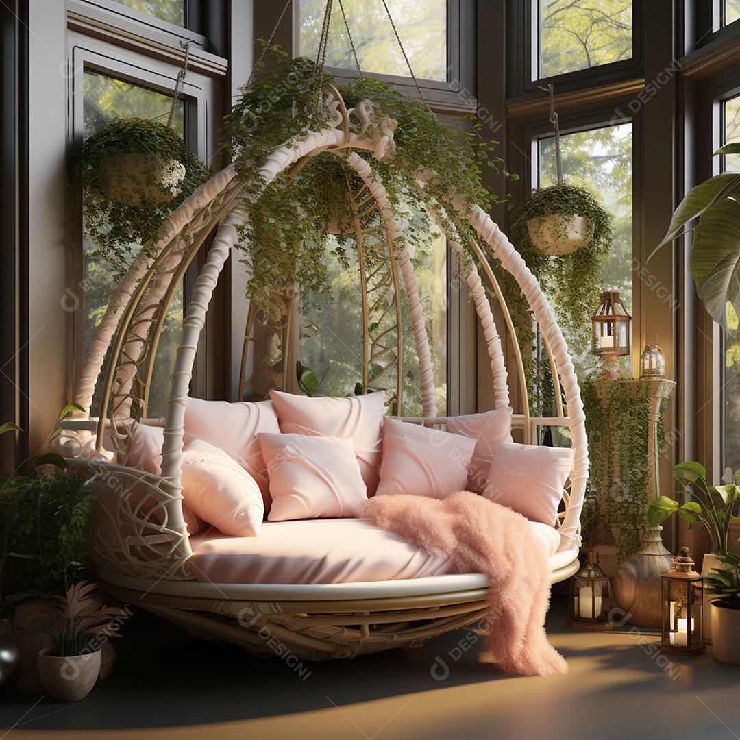 Elegância interior de casa moderna