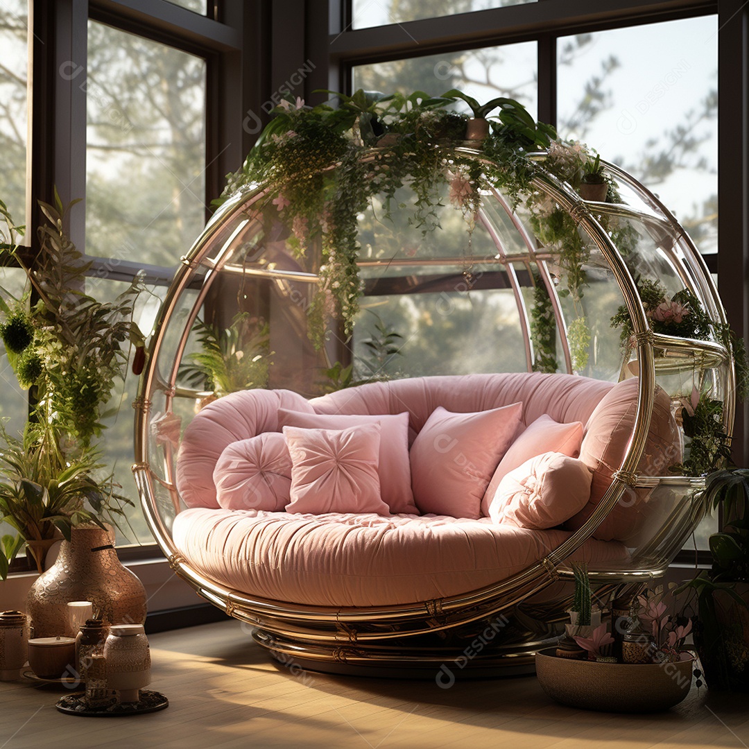 Elegância interior de casa moderna