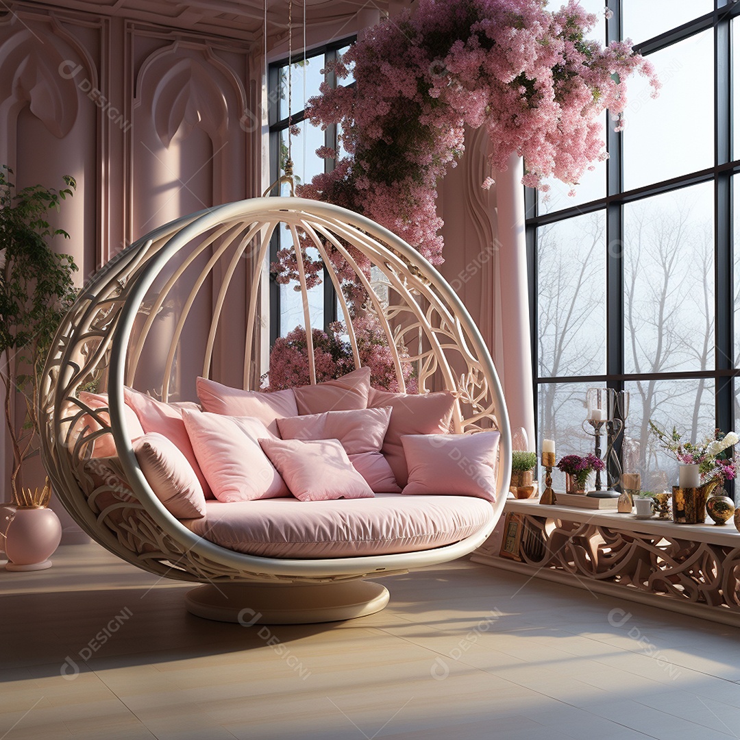 Elegância interior de casa moderna