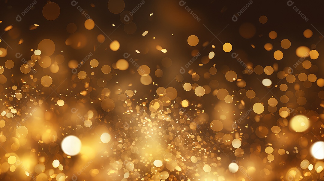 Fundo de bokeh dourado