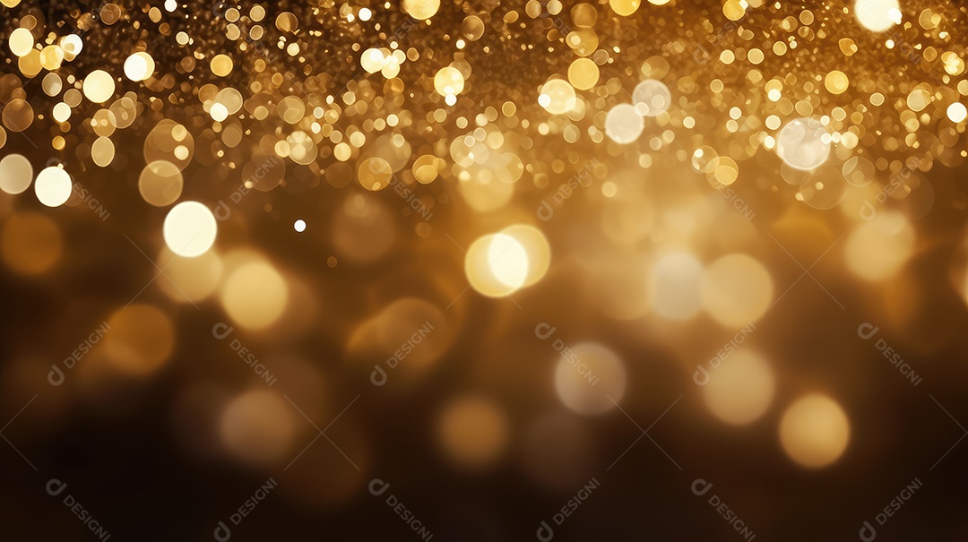 Fundo de bokeh dourado