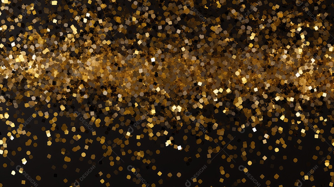 Fundo dourado de bokeh