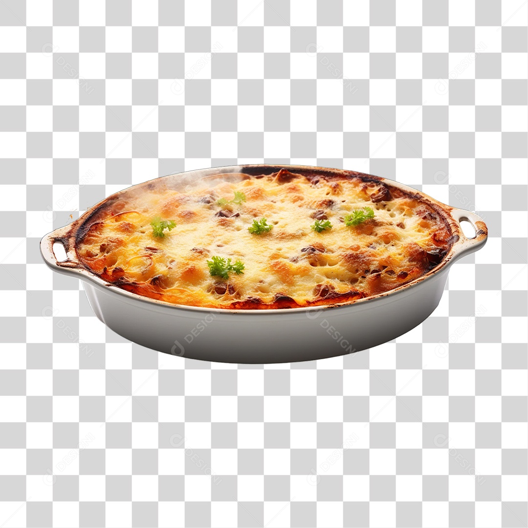 Lasanha em Panela de Alumínio PNG Transparente