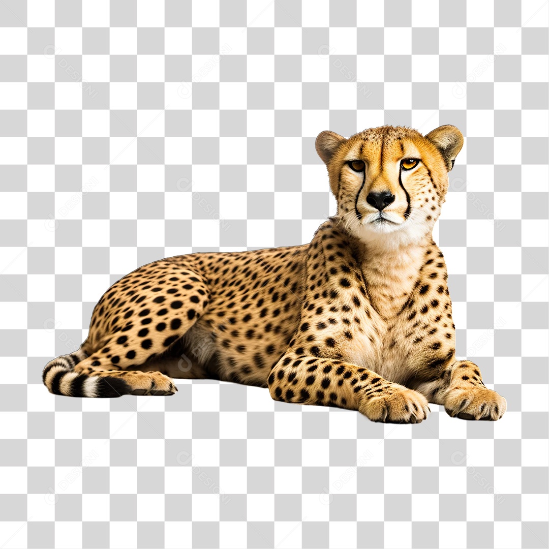 Guepardo Africano Animal PNG Transparente