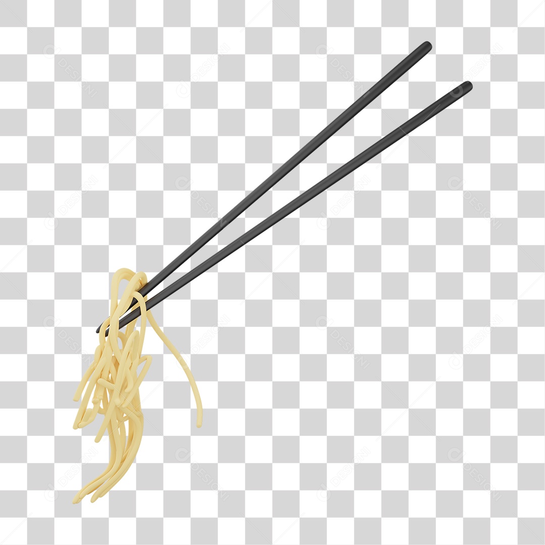 Hashi com Macarrão PNG Transparente