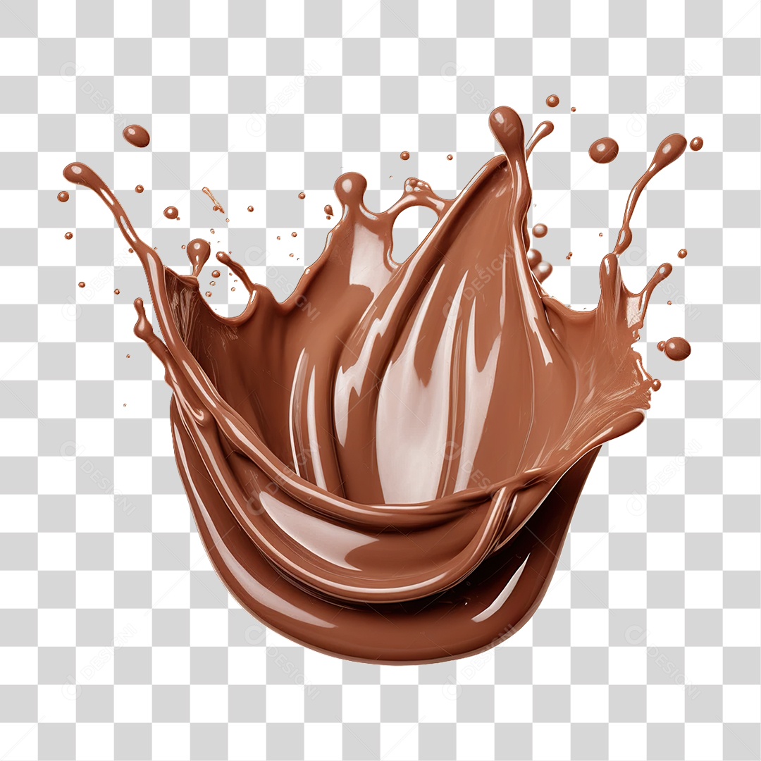Splash de Chocolate PNG Transparente