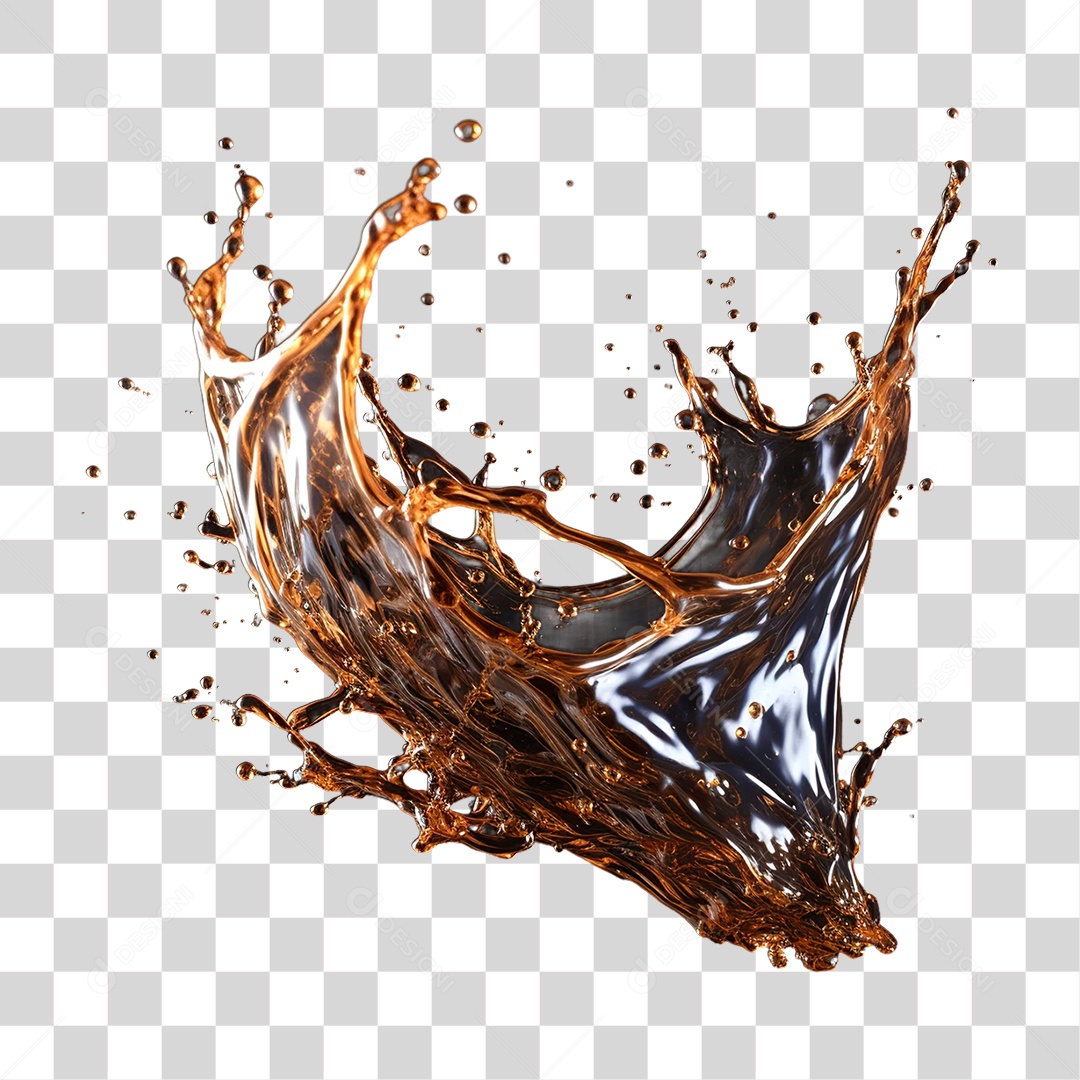 Splash de Tinta Cores PNG Transparente