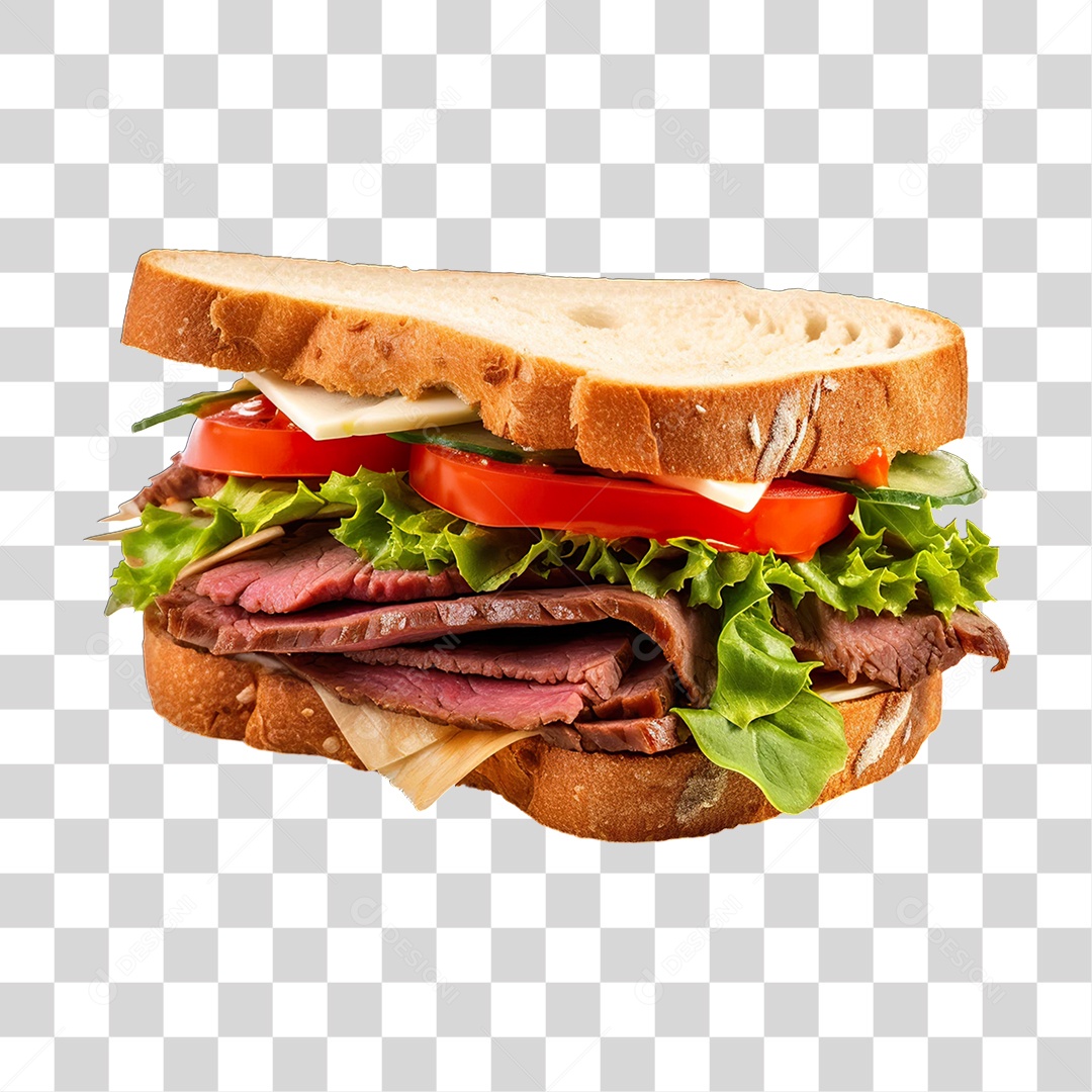 Sanduiche Hambúrguer PNG Transparente