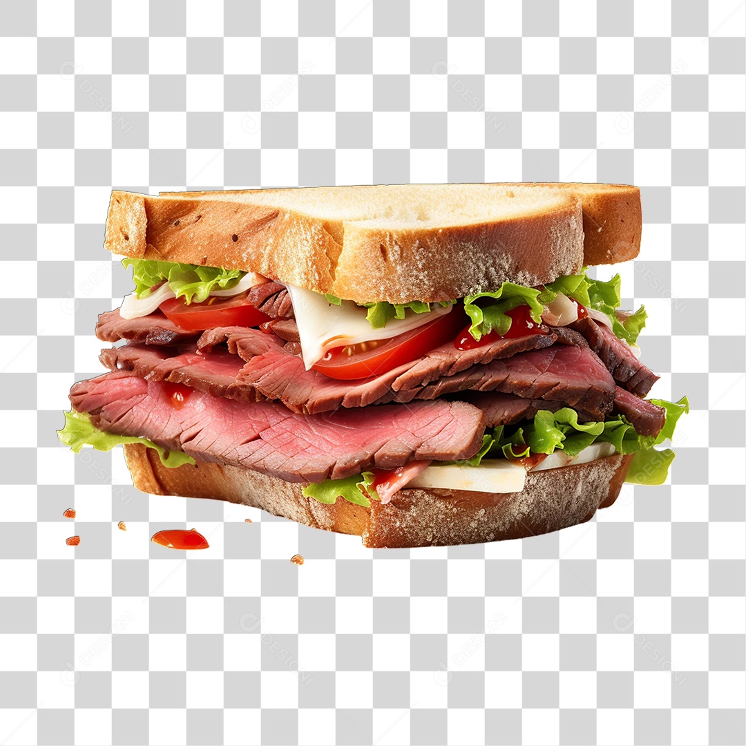 Sanduiche Hambúrguer PNG Transparente