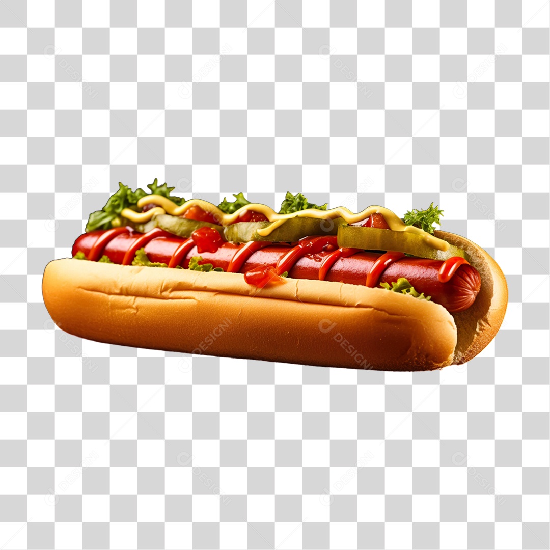 Hot-Dog Lanche PNG Transparente