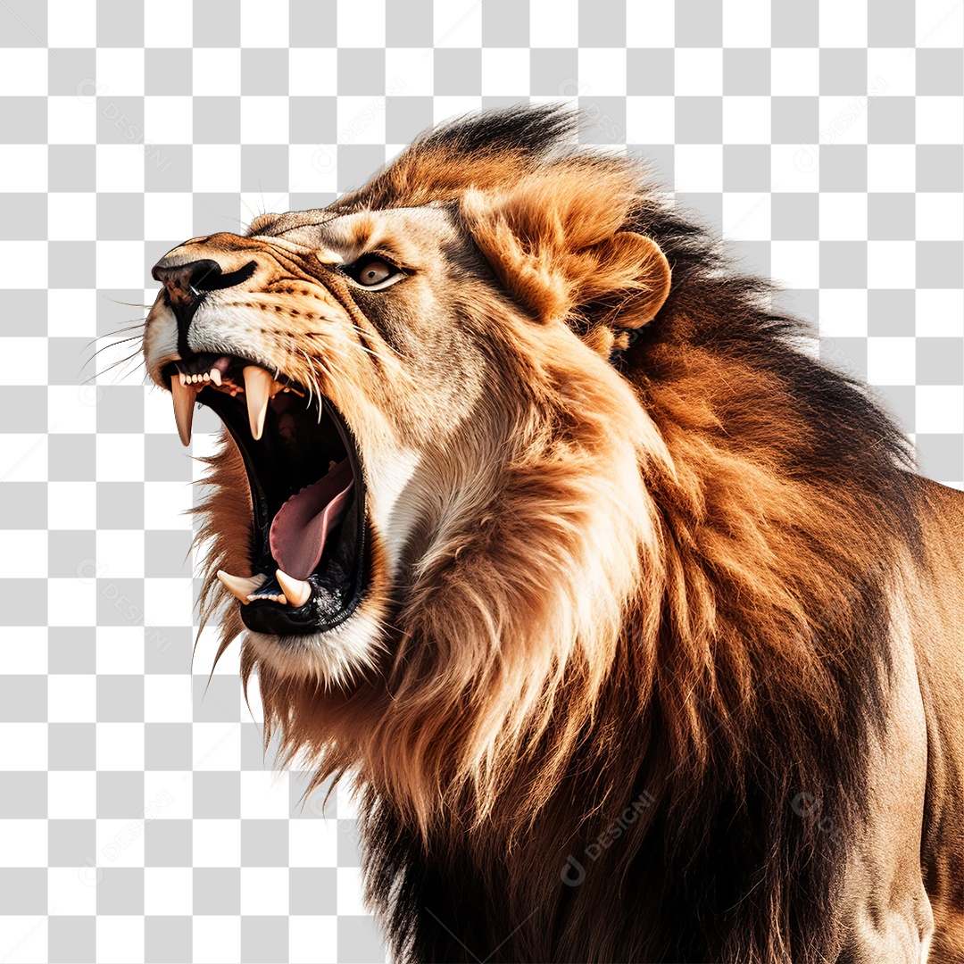 Animal Silvestre Leão Predador PNG Transparente