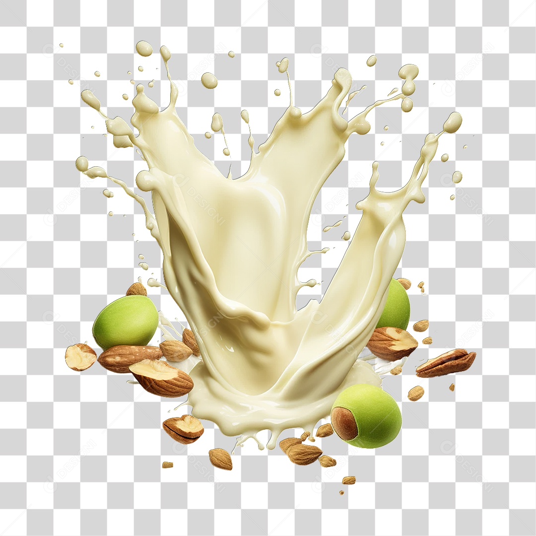 Splash de Iogurte PNG Transparente