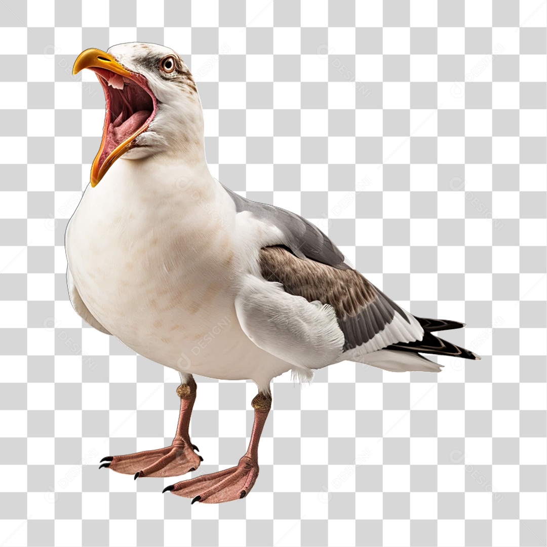 Ave Gaivota PNG Transparente