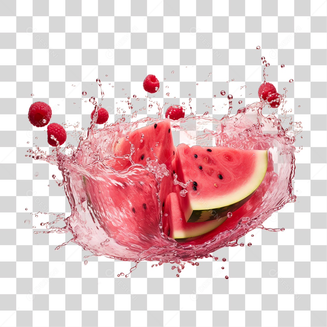 Fatia de Melancia PNG Transparente