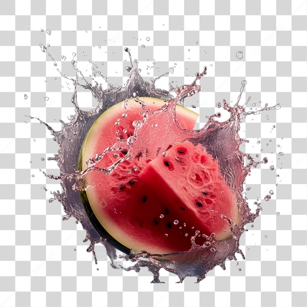 Fatia de Melancia PNG Transparente