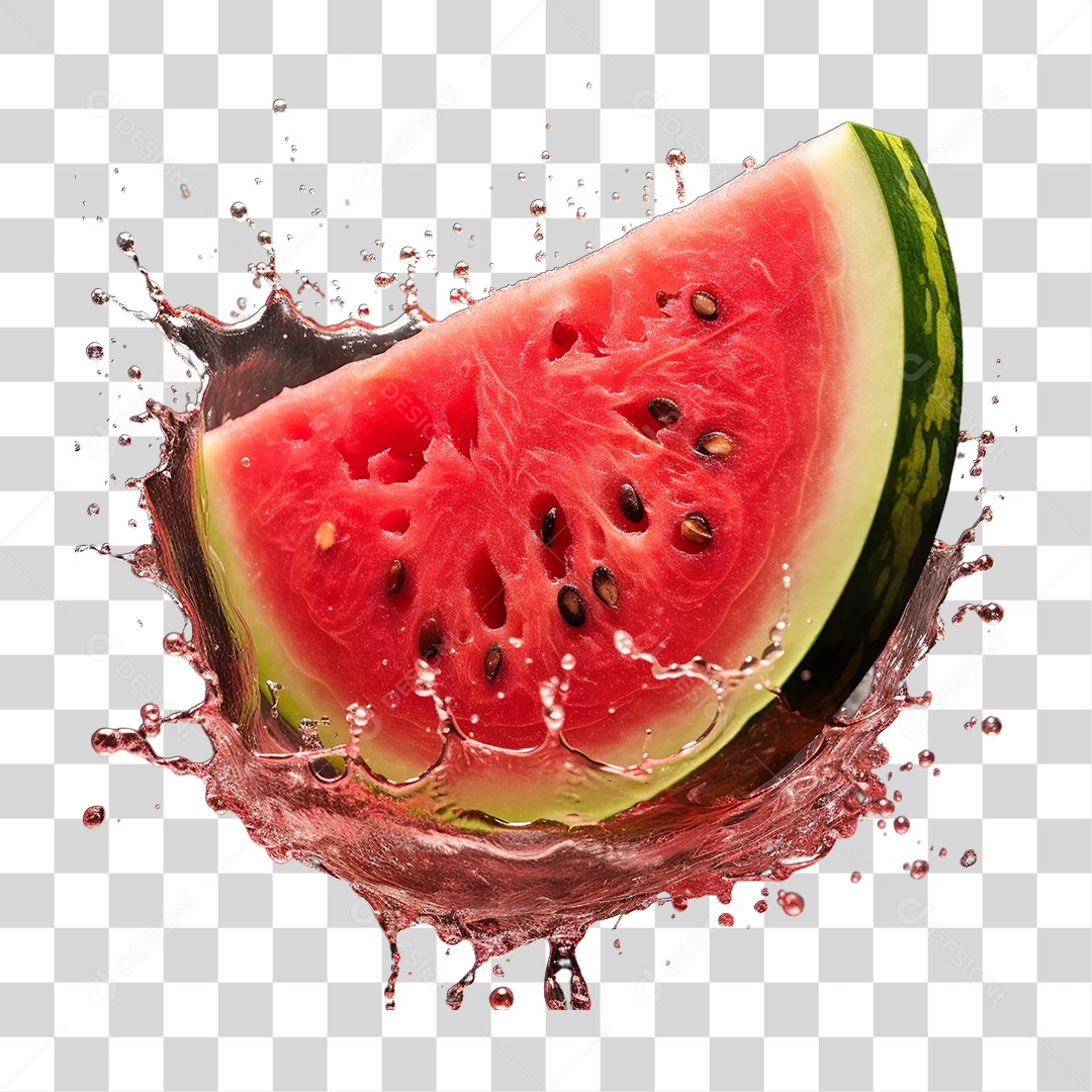 Fatia de Melancia PNG Transparente