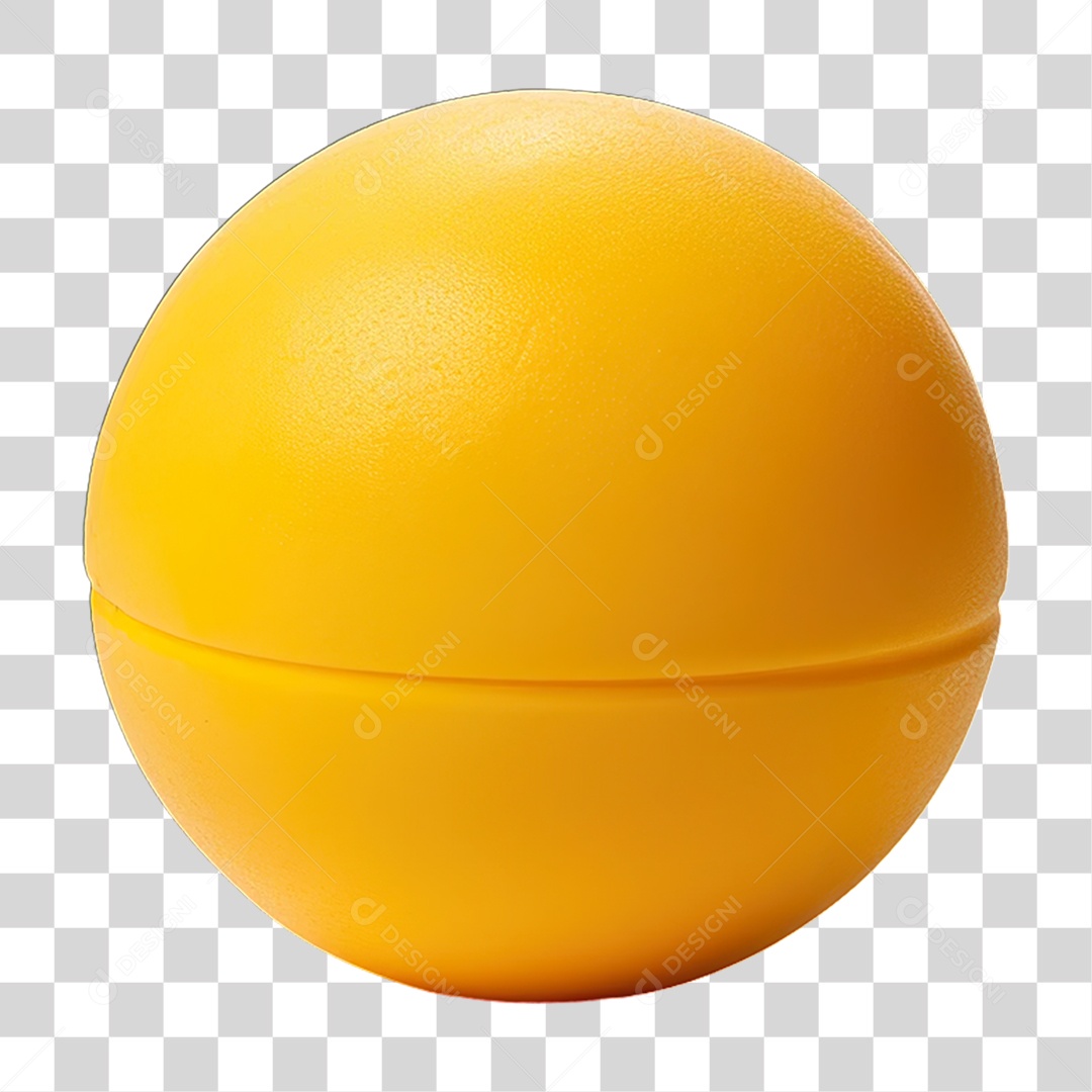 Bola Amarela PNG Transparente