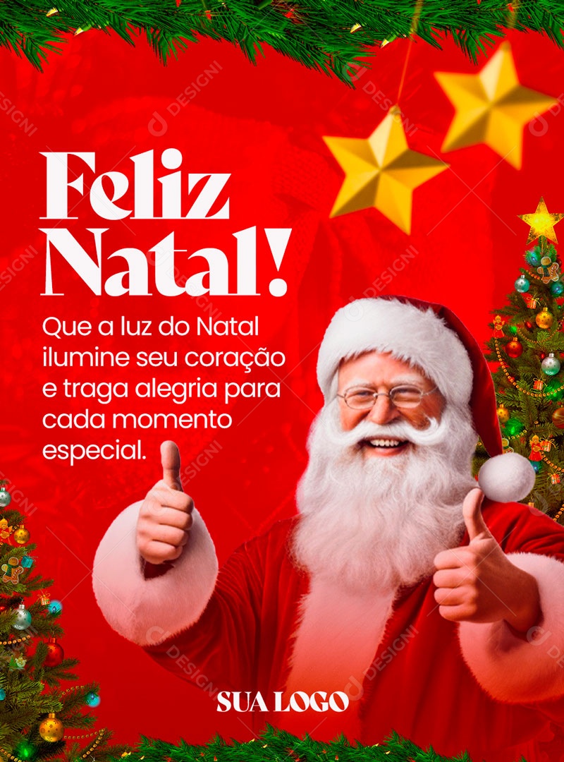 Social Media Feliz Natal Momento Especial PSD Editável