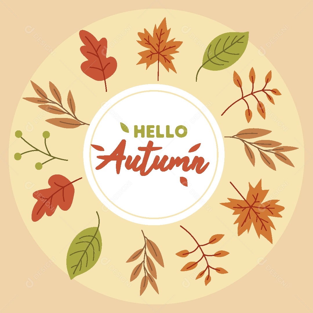 Feliz Outono Ilustração Vetor EPS