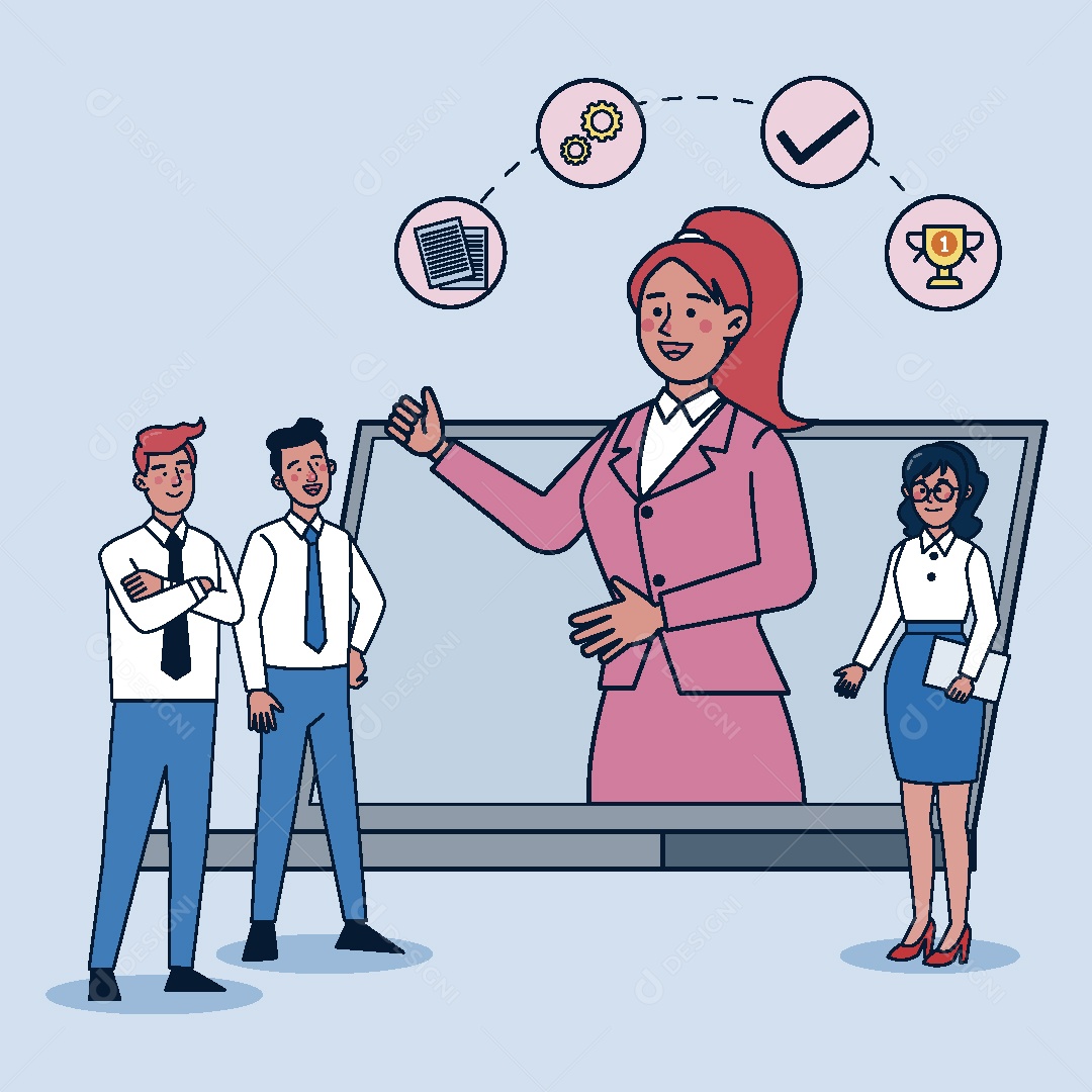 Empresários Ilustração Vetor EPS