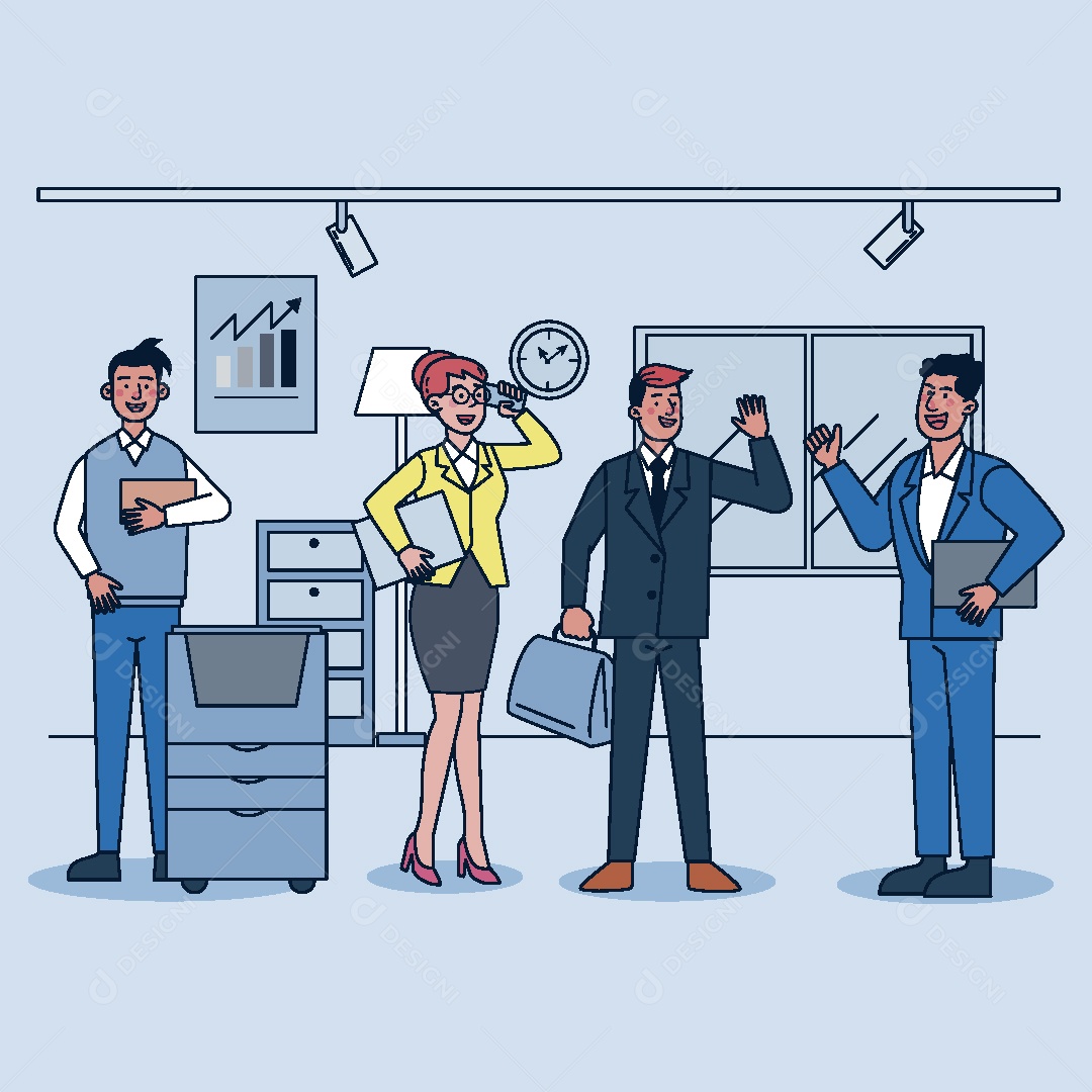 Empresários Ilustração Vetor EPS