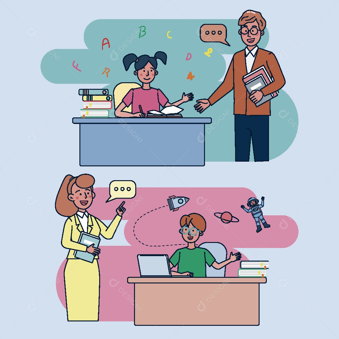 Secretario Ilustração Vetor EPS