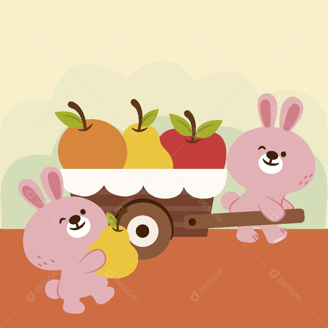 Coelho Ilustração Vetor EPS