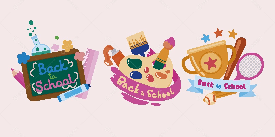 Volta as Aulas Ilustração Vetor EPS