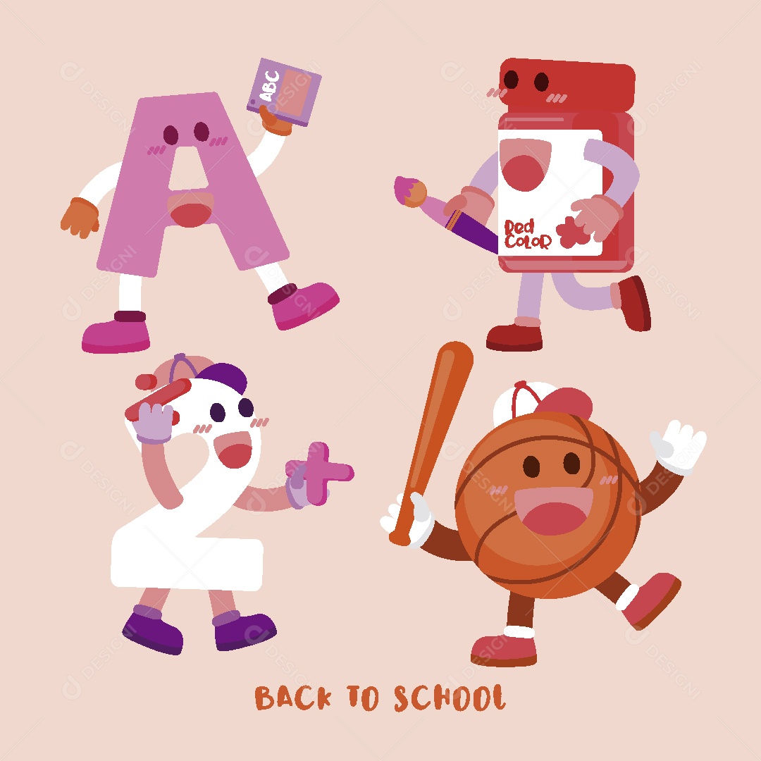 Volta as Aulas Ilustração Vetor EPS