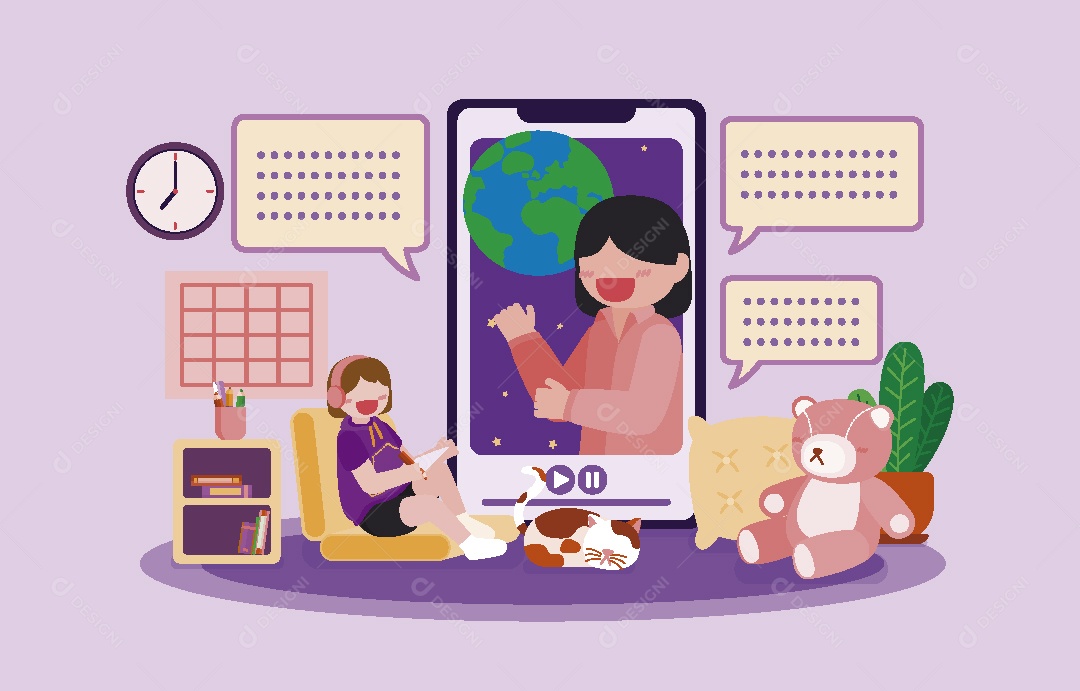 Volta as Aulas Ilustração Vetor EPS