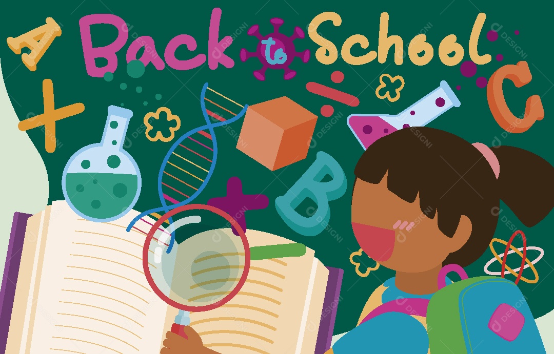 Volta as Aulas Ilustração Vetor EPS