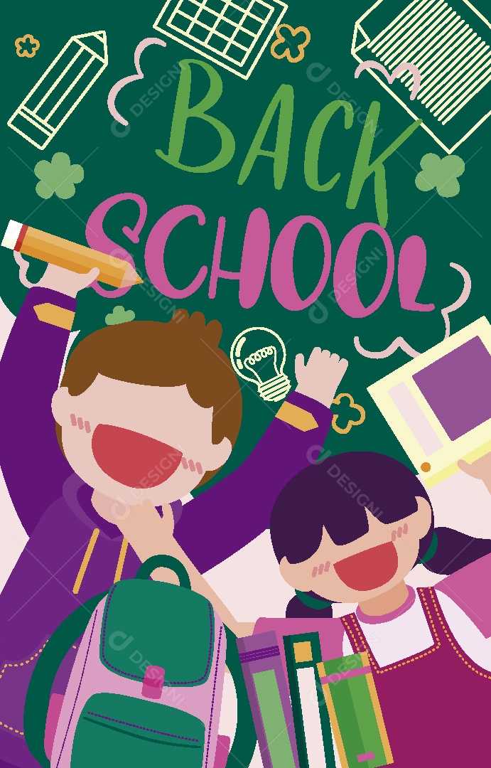 Volta as Aulas Ilustração Vetor EPS