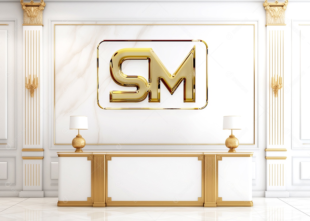 Modelo de Logo de Empresa PSD Editável