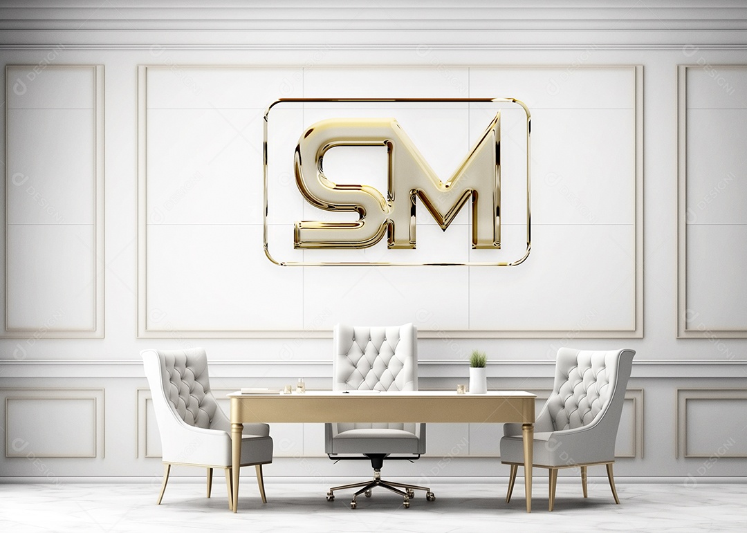 Modelo de Logo de Empresa PSD Editável