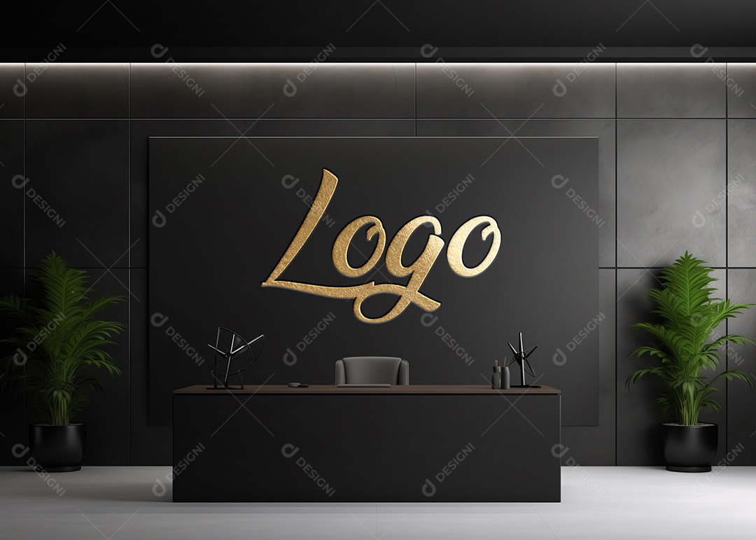 Modelo de Logotipo de Empresa PSD Editável