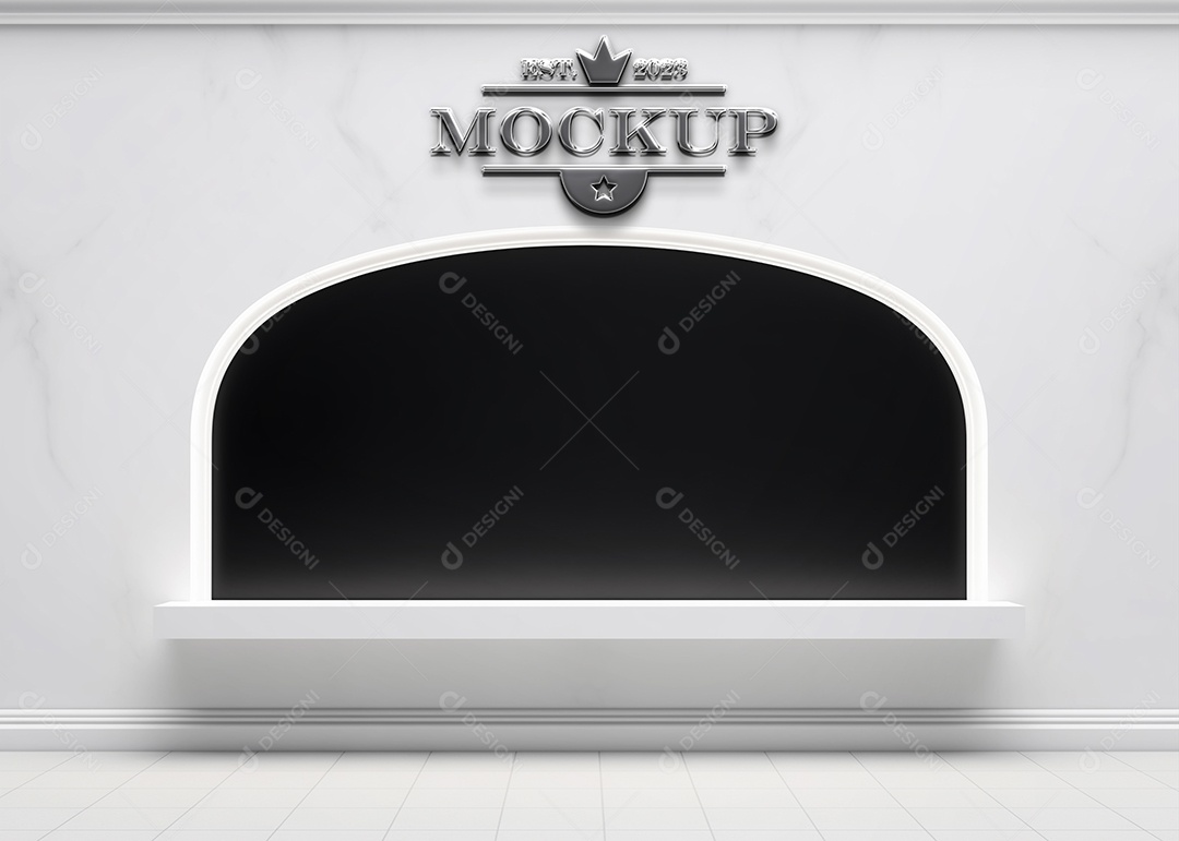 Modelo de Logo de Empresa Mockup PSD Editável