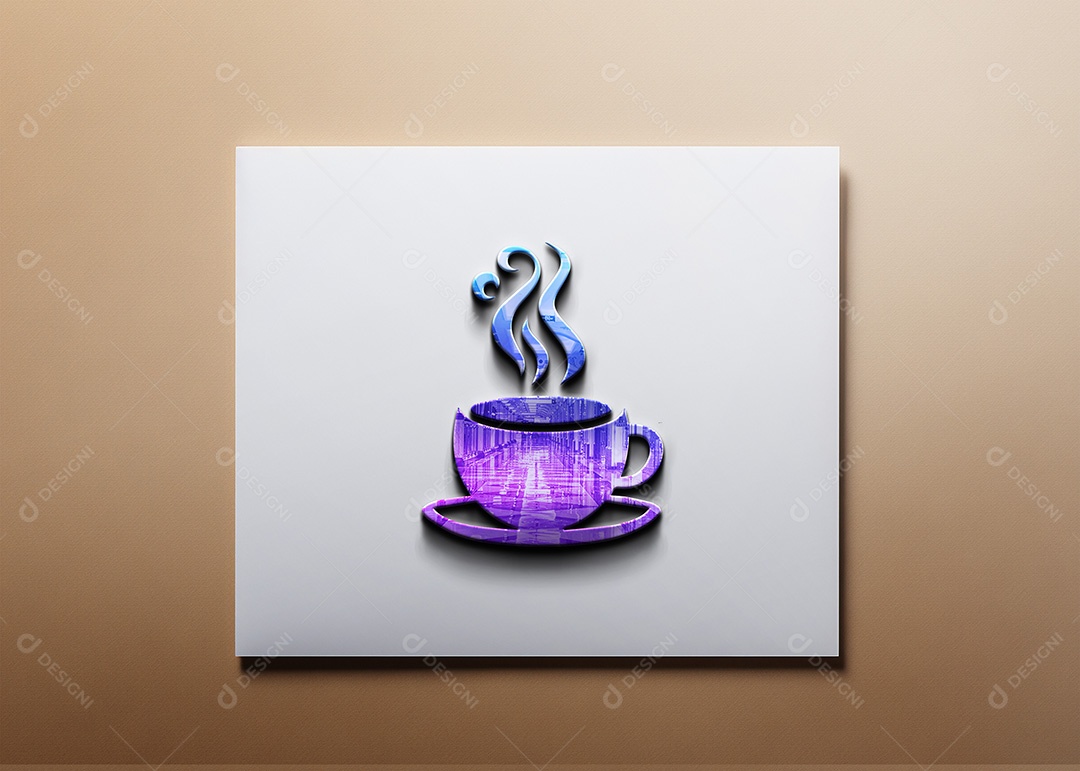 Logo de Empresa Café PSD Editável