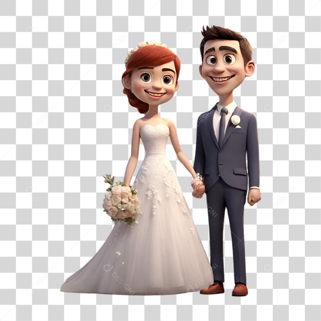 Noivos Casamento PNG Transparente
