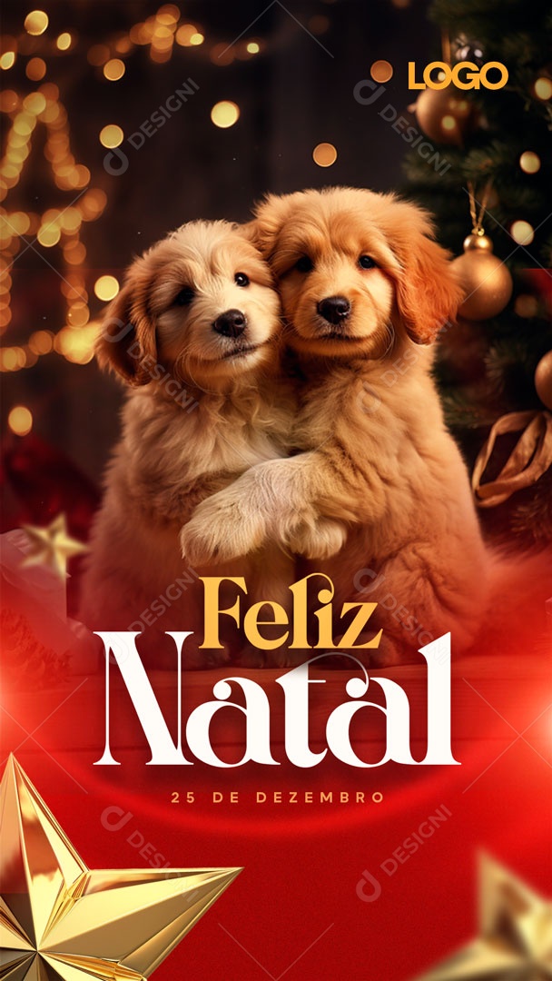 Social Media Story Feliz Natal 25 De Dezembro PSD Editável