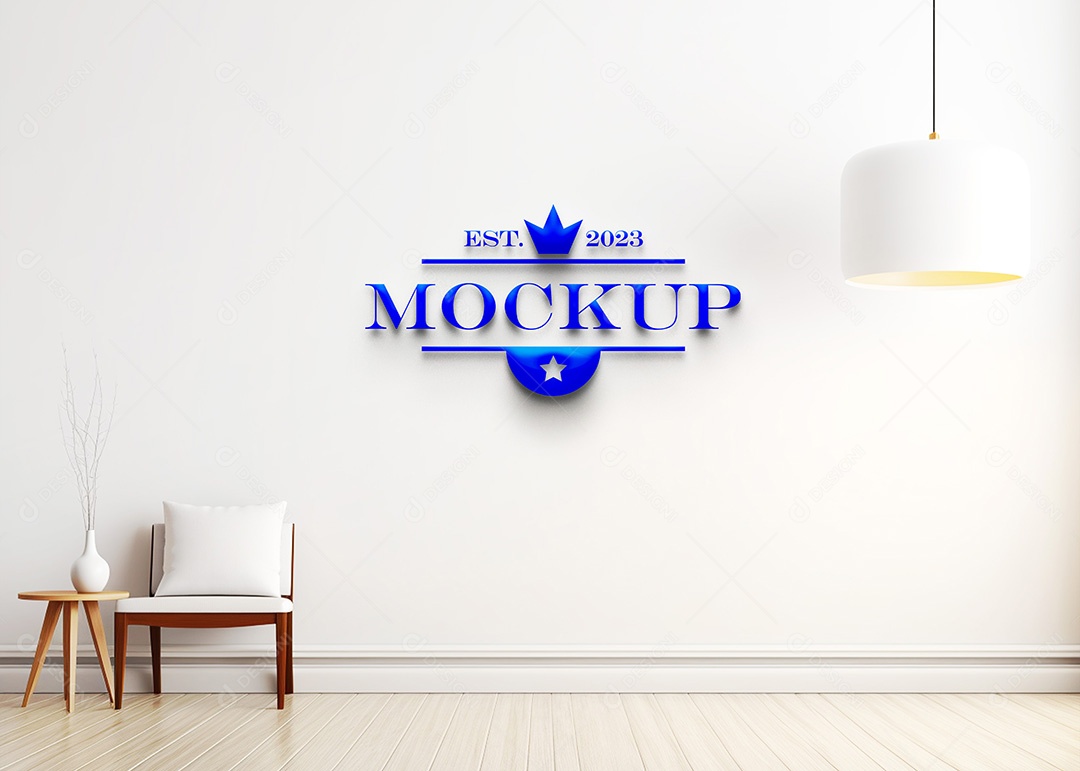 Modelo de Logo de Empresa Mockup PSD Editável