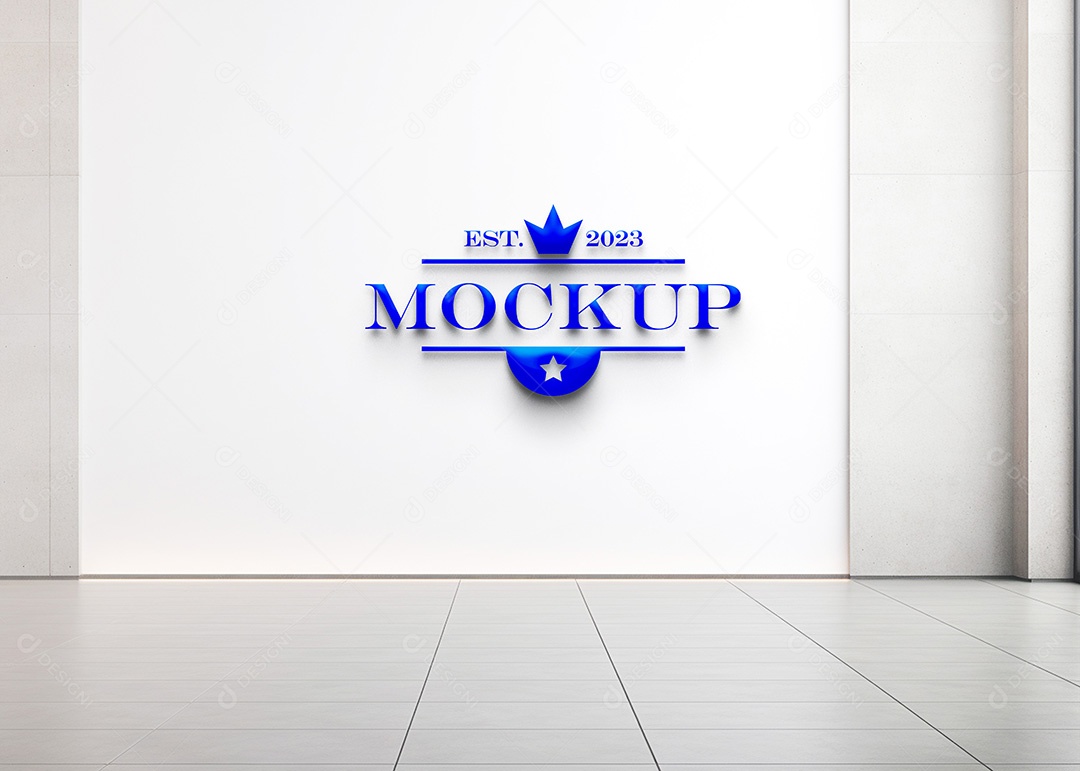 Modelo de Logo de Empresa Mockup PSD Editável