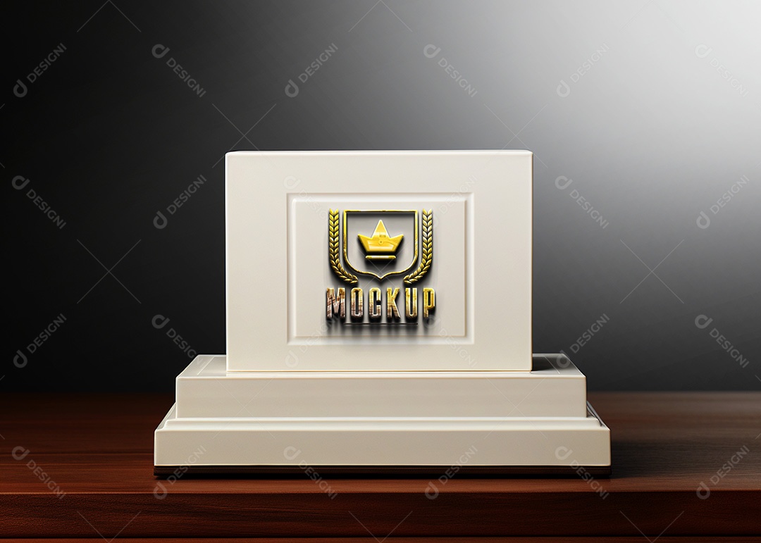 Modelo de Logo de Empresa Mockup PSD Editável