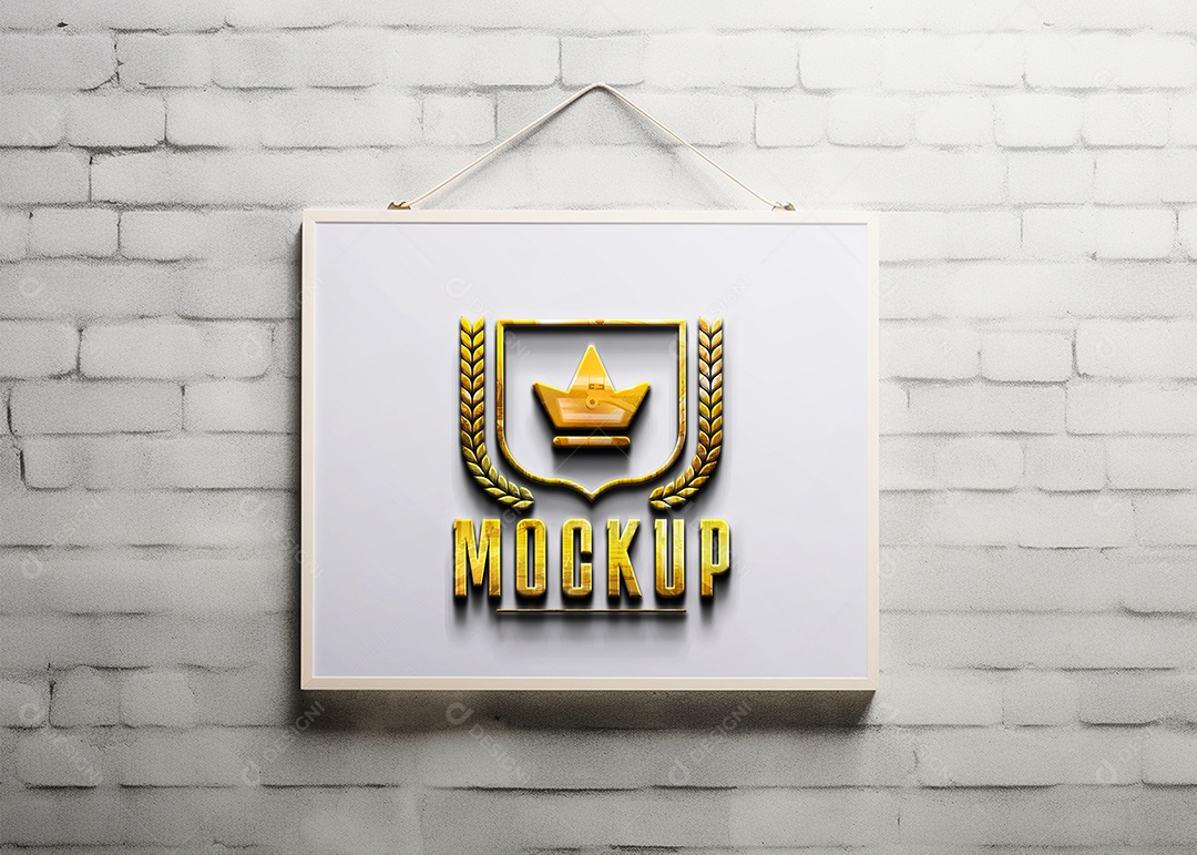 Modelo de Logo de Empresa Mockup PSD Editável