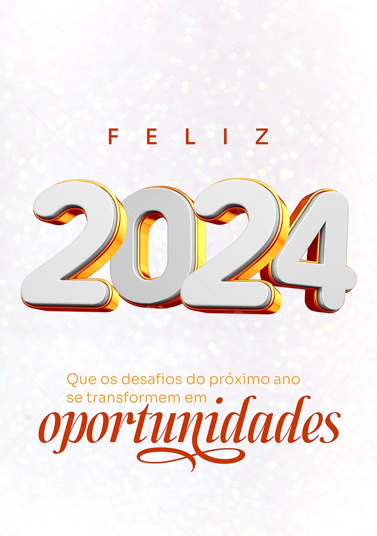 Story Feliz 2024 Que os Desafios do Próximo Ano se Transformem em Oportunidades Social Media PSD Editável