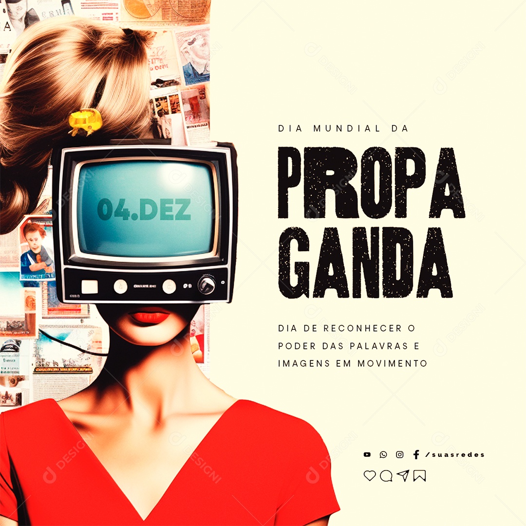 Dia Mundial da Propaganda 04 de Dezembro Social Media PSD Editável