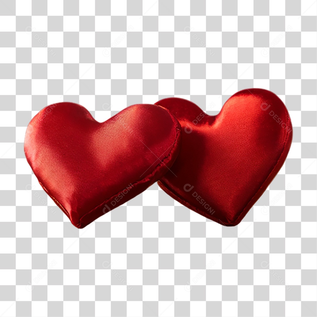 Dois Corações de Espuma PNG Transparente