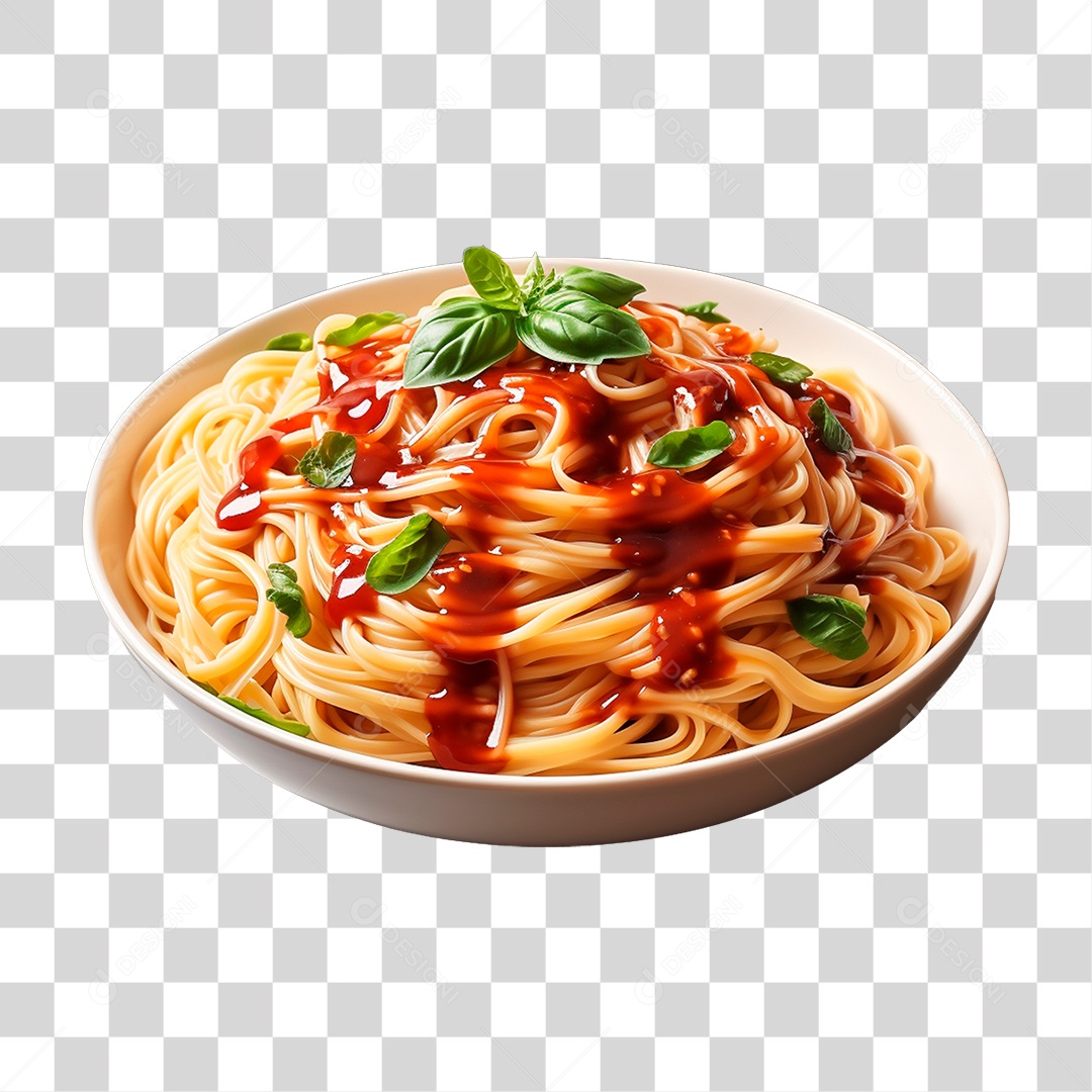 Prato de Macarronada PNG Transparente