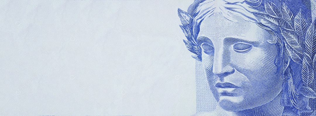 Dinheiro de duas notas apreensão da efígie da república com dinheiro brasileiro