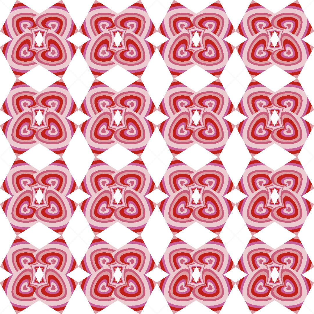 Padrão de Corações Ilustração Vetor EPS